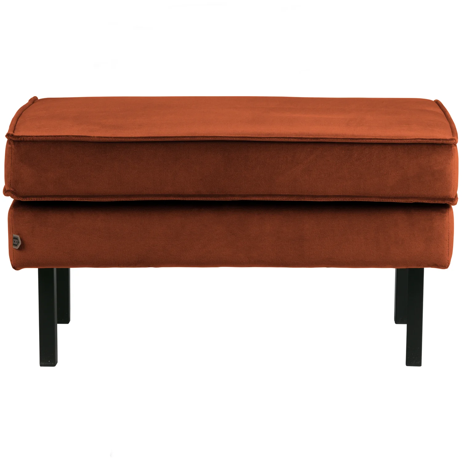 Hocker Fußhocker RODEO Samt Velvet rost