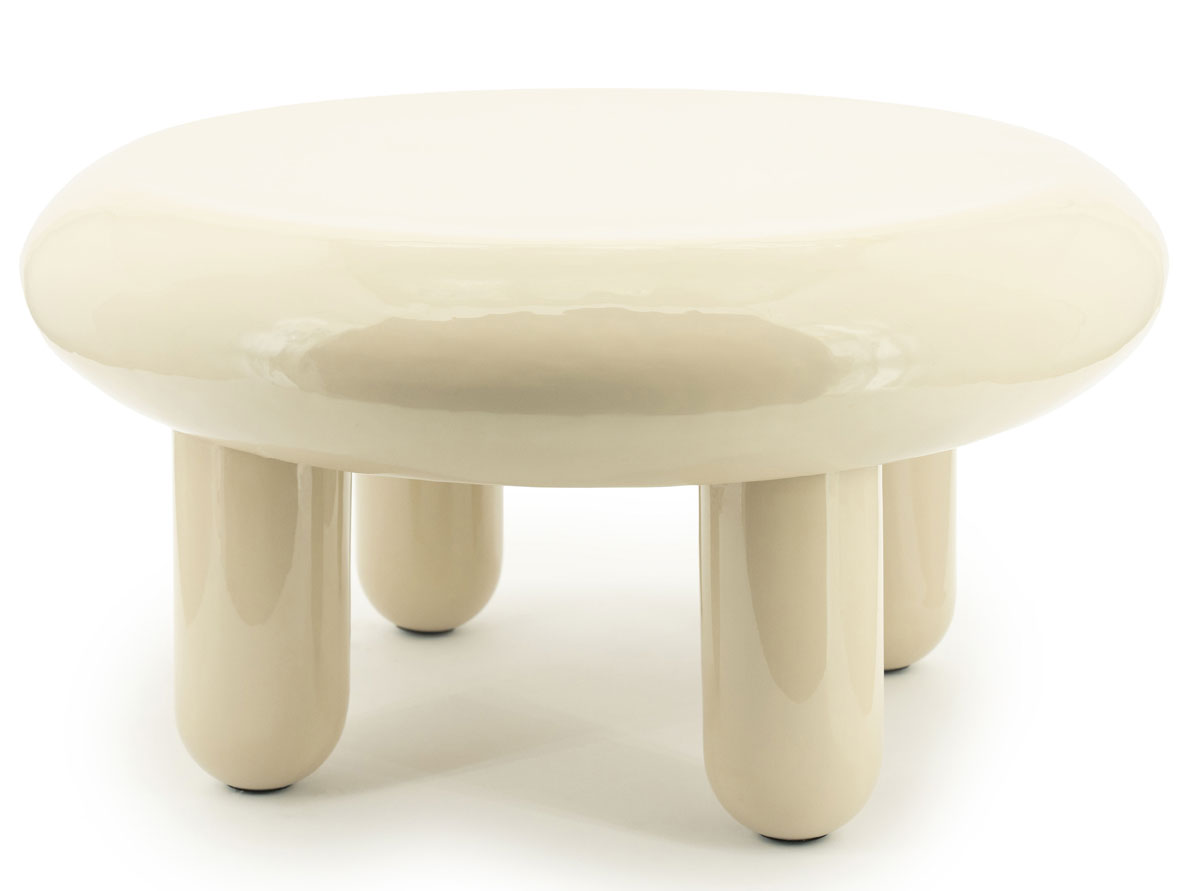 Beistelltisch Balloon Ø 70 cm Metall beige