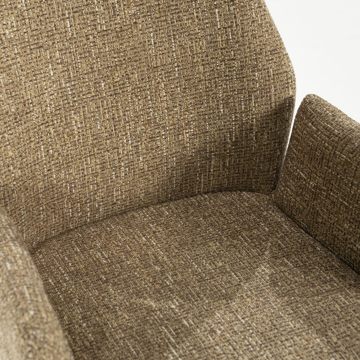 Esszimmer Stuhl Indy Vierfußstuhl Metall Stoff senffarben