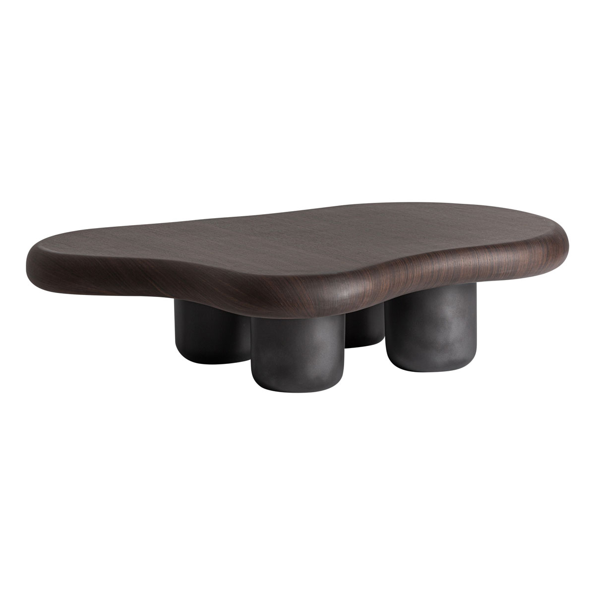 Couchtisch BRUNBEK organisch 122 x 88 cm braun