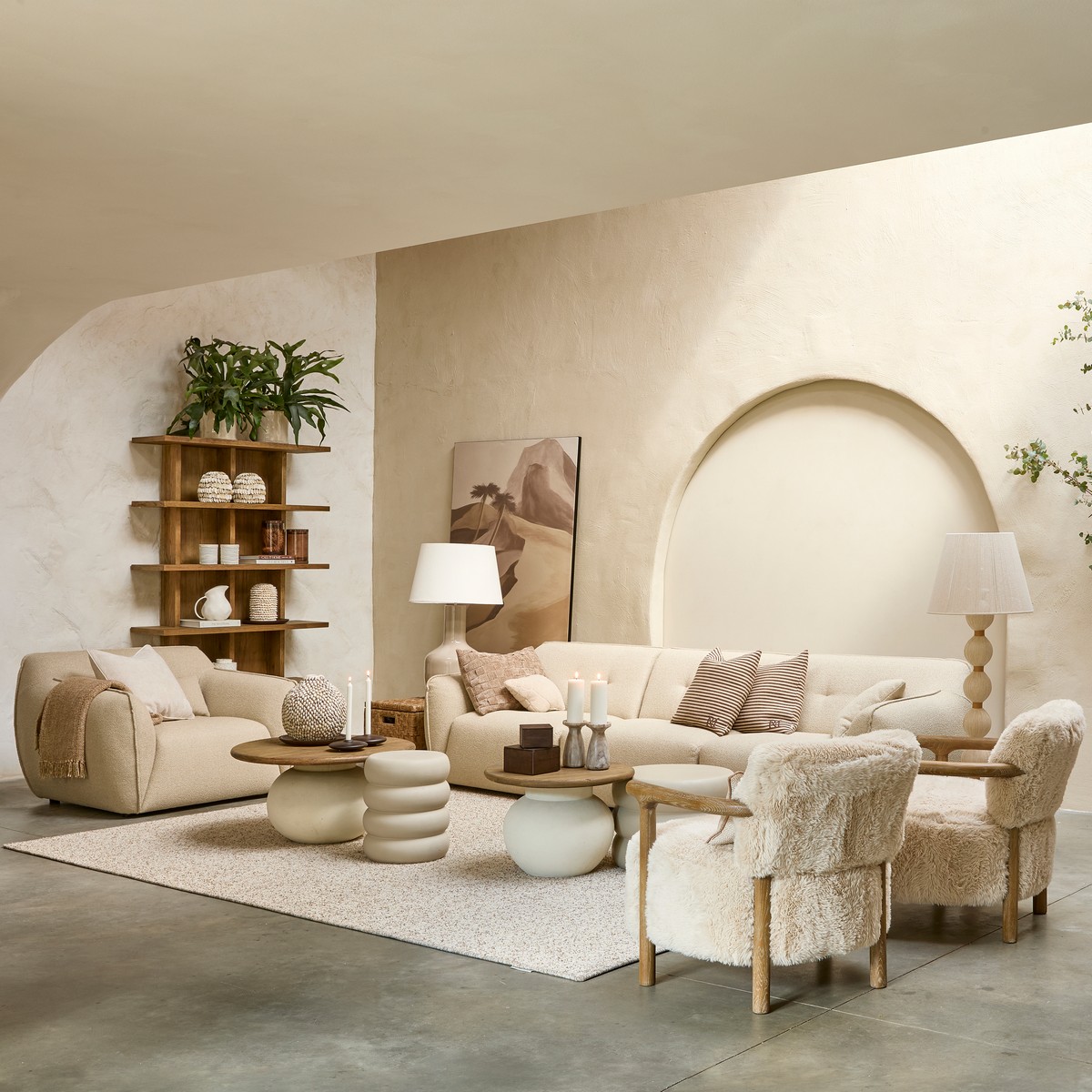 Rivièra Maison Cala Nova Couchtisch Ø 80 cm aus recyceltem Eichenholz 