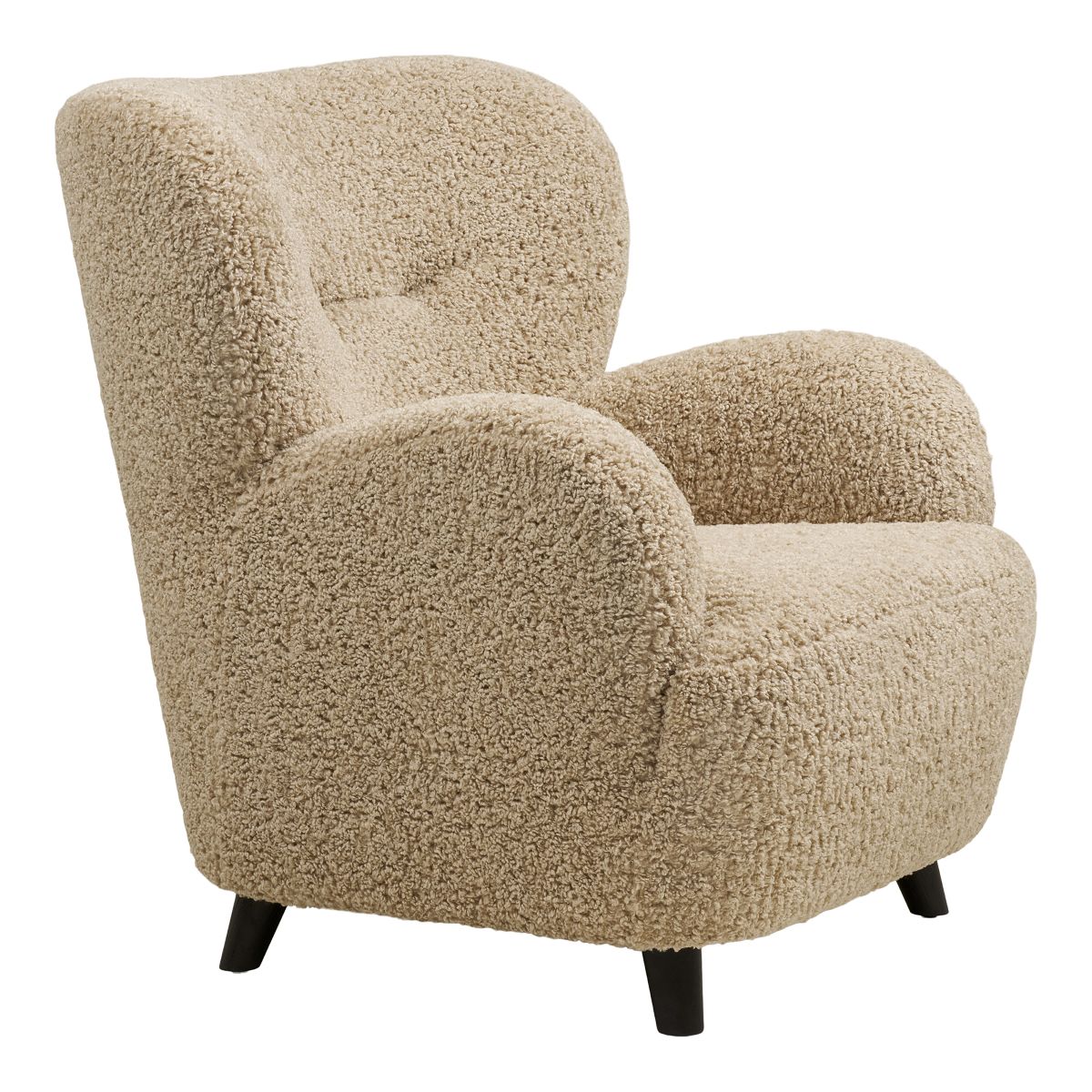 Sessel ALVA Kuschelsessel natur beige kuscheliger Stoff