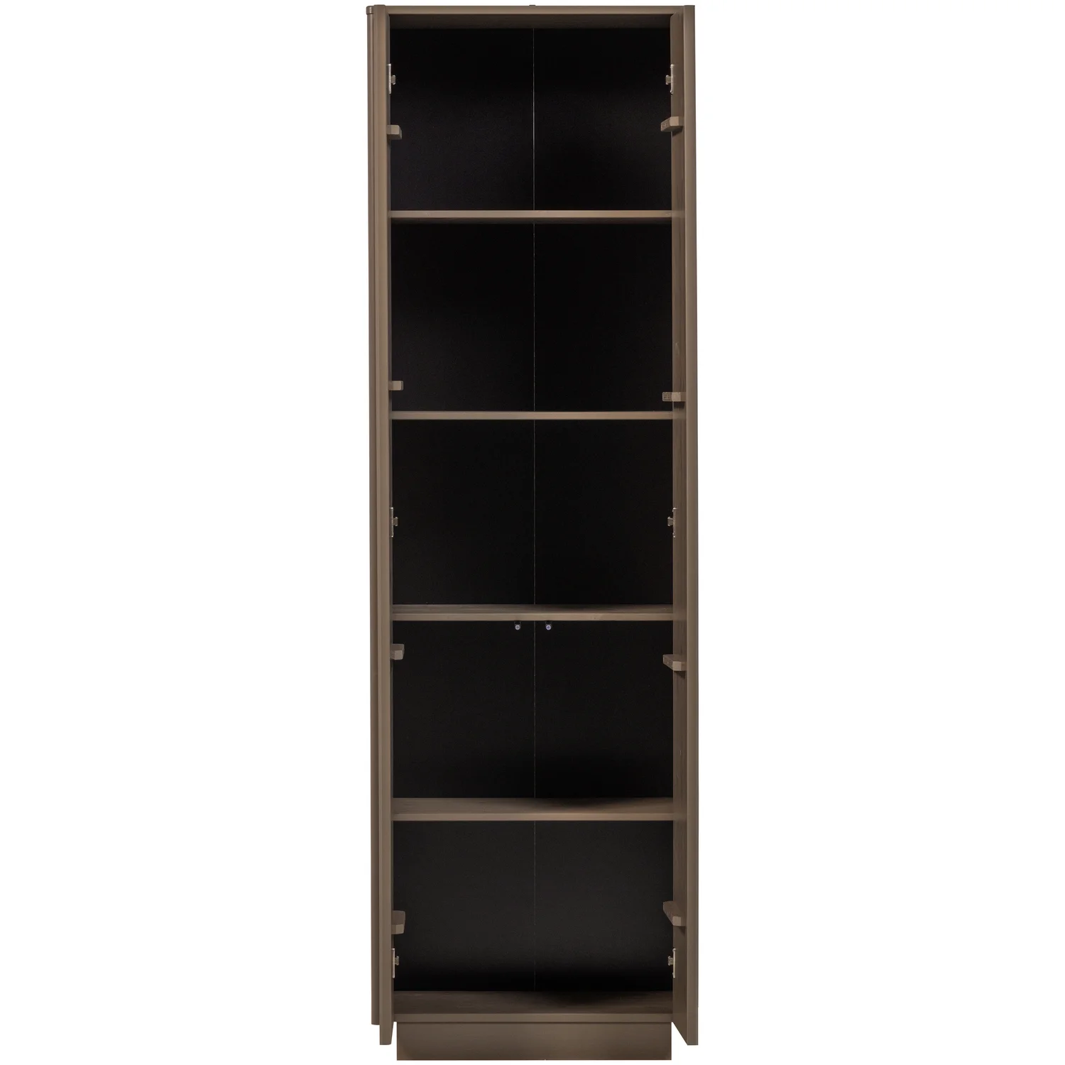 Aufbewahrungsschrank NOVA H 215 cm mit 2 Türen Kiefer Massivholz trüffelbraun 