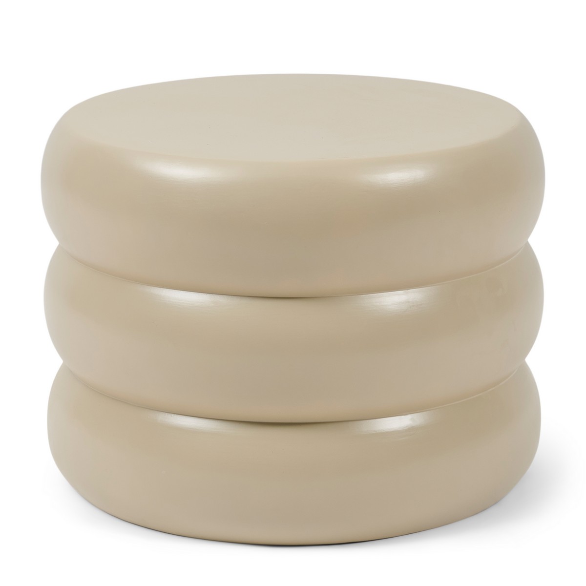 Rivièra Maison Rose Tower Couchtisch Ø 65 cm Keramik Warm Beige