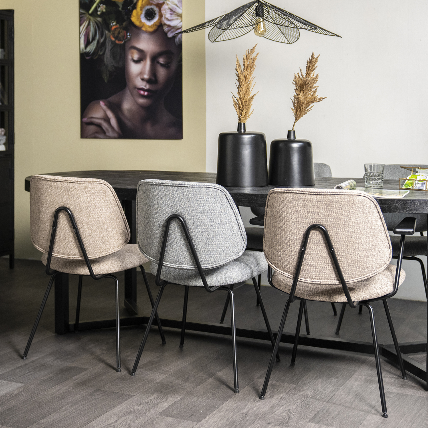 Armlehnstuhl Lynn beige Esszimmerstuhl Stuhl