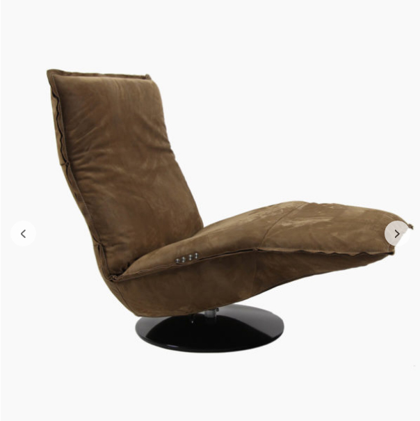 Relaxsessel LOOS elektrisch verstellbar incl. Akku Leder Vintage cognac