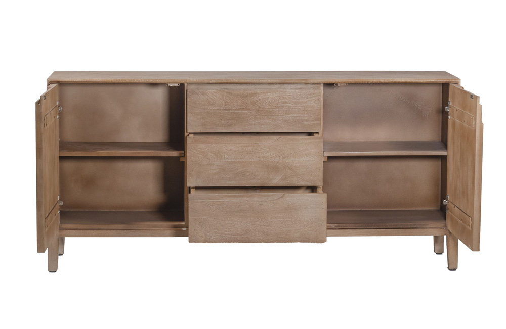 Sideboard NIRJO natur braun 150 cm