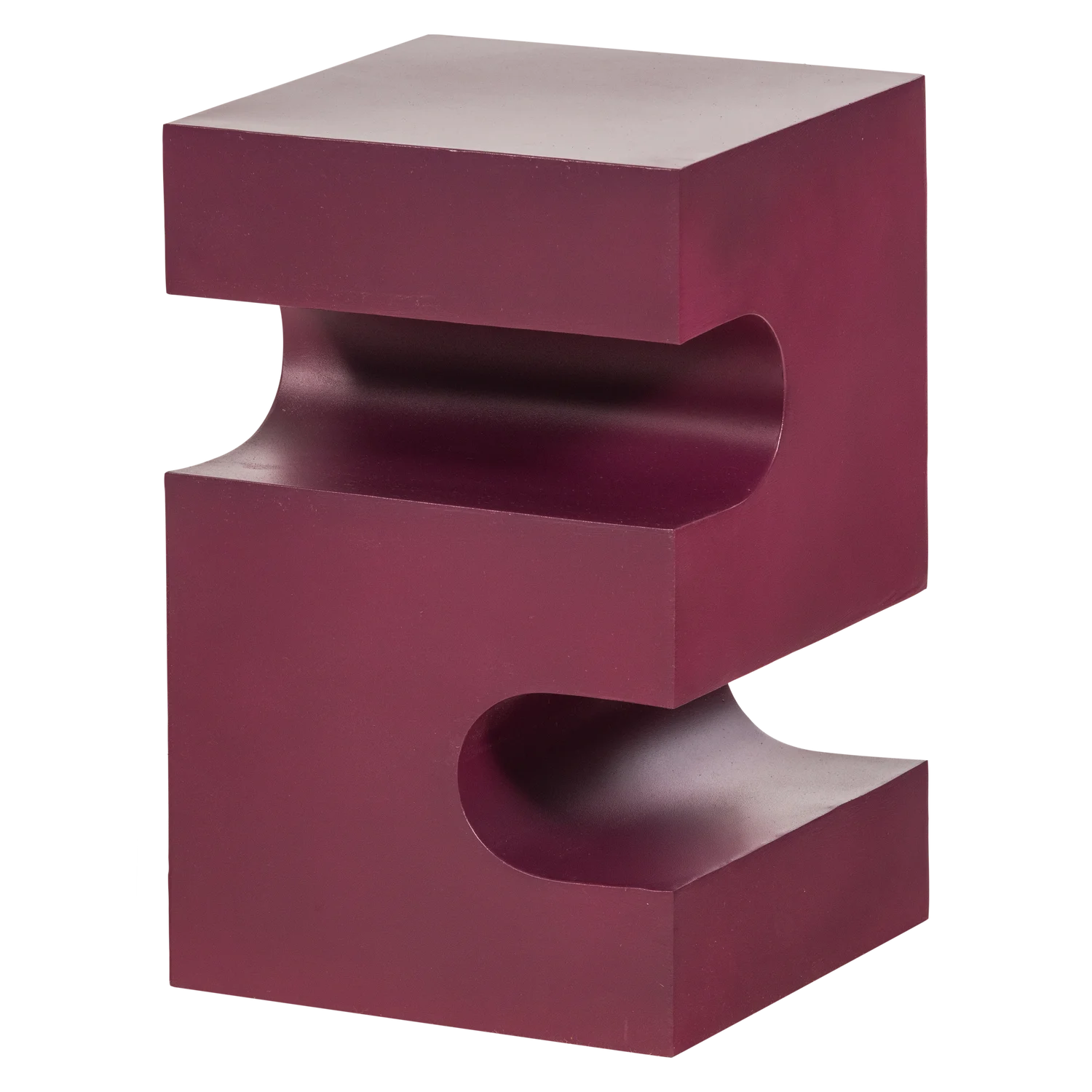 Beistelltisch JESSA 30 x 30 cm Metall lila braun 