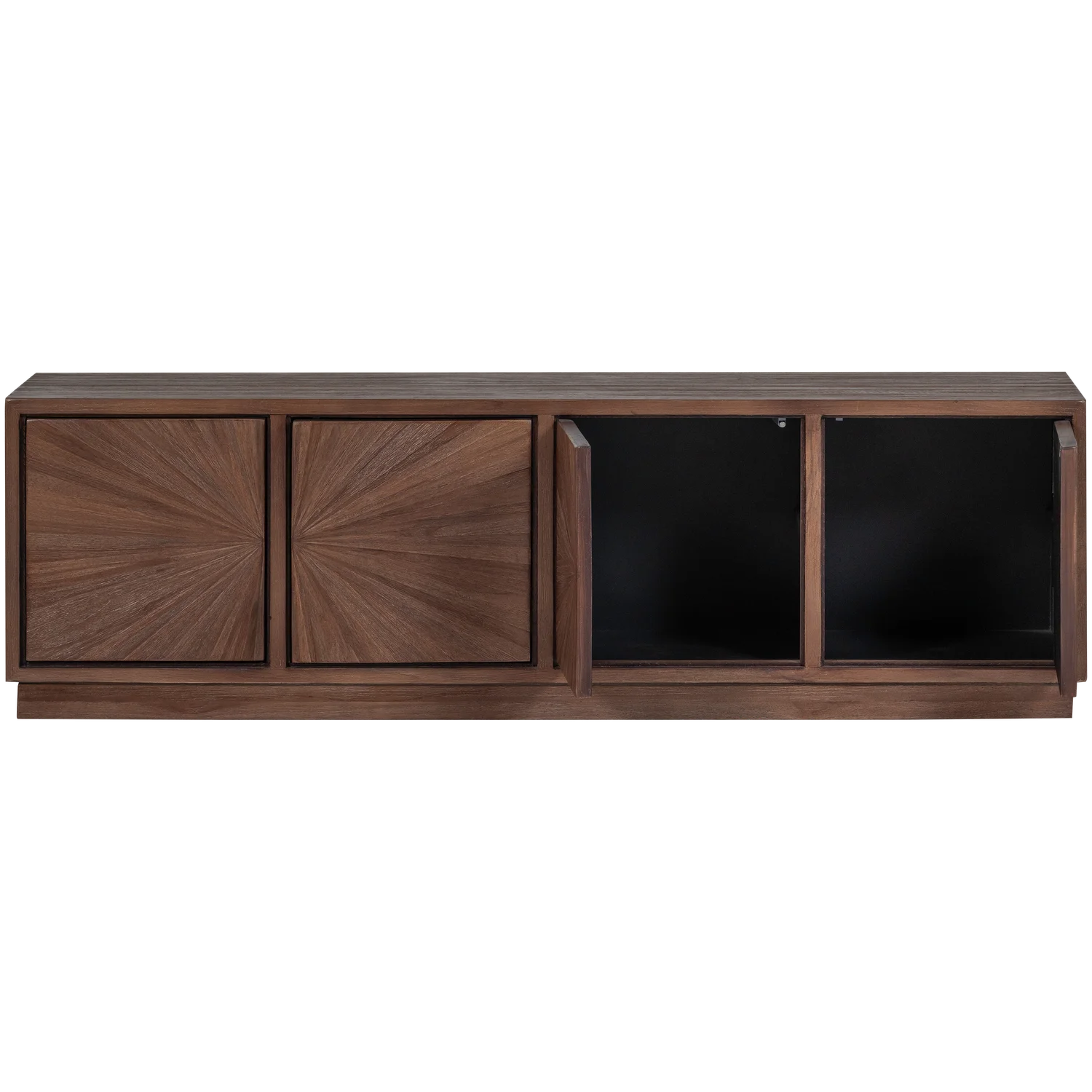 TV Möbel Lowboard SUN 150 cm  recyceltes Teakholz braun