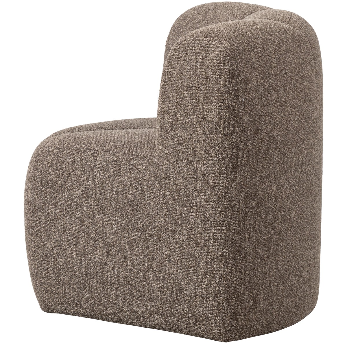 Esszimmerbank Eckbank MOJO Eck Element Bouclé braun melange
