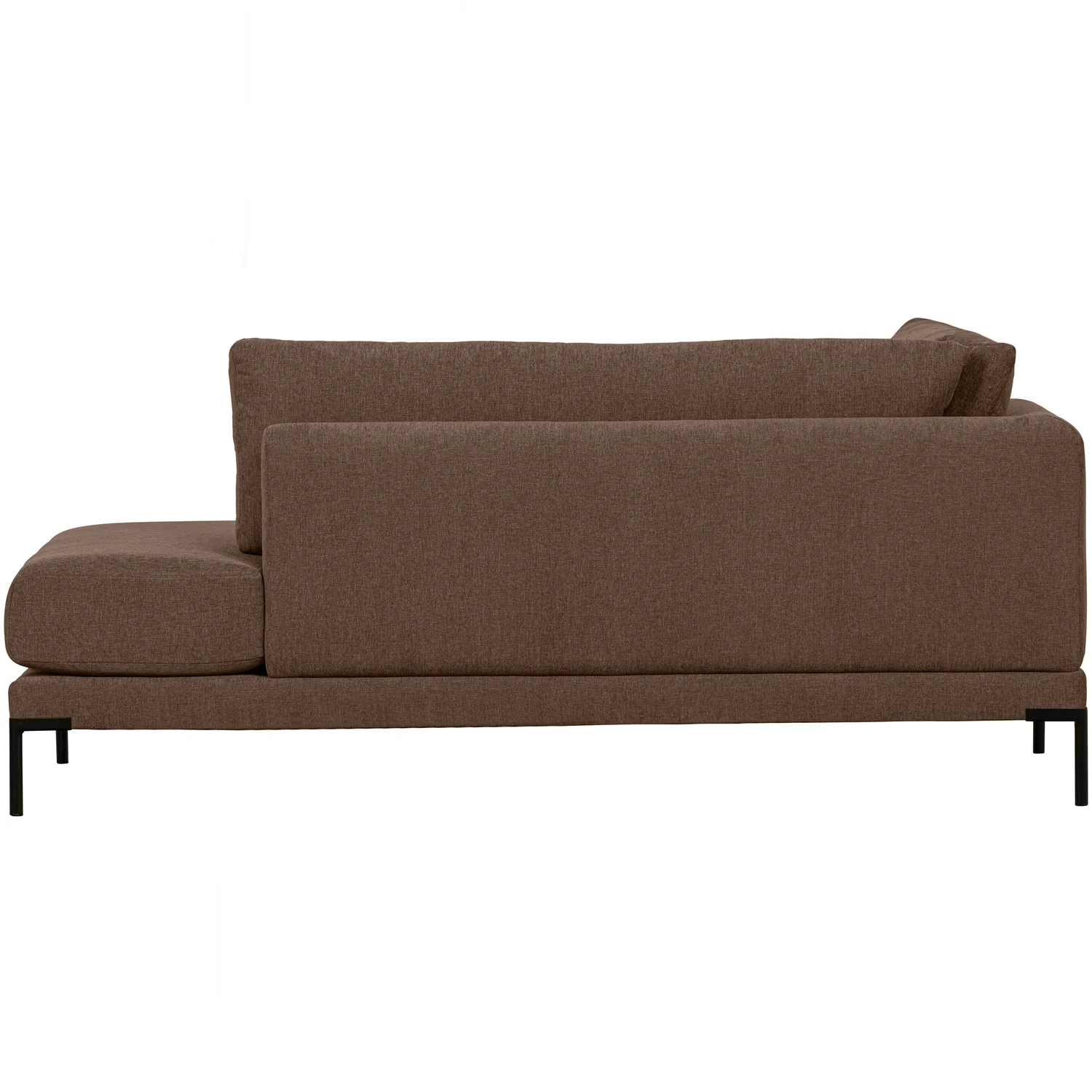 Lounge Element Couple rechts Chenille Stoff schokoladenbraun Couch Sofa