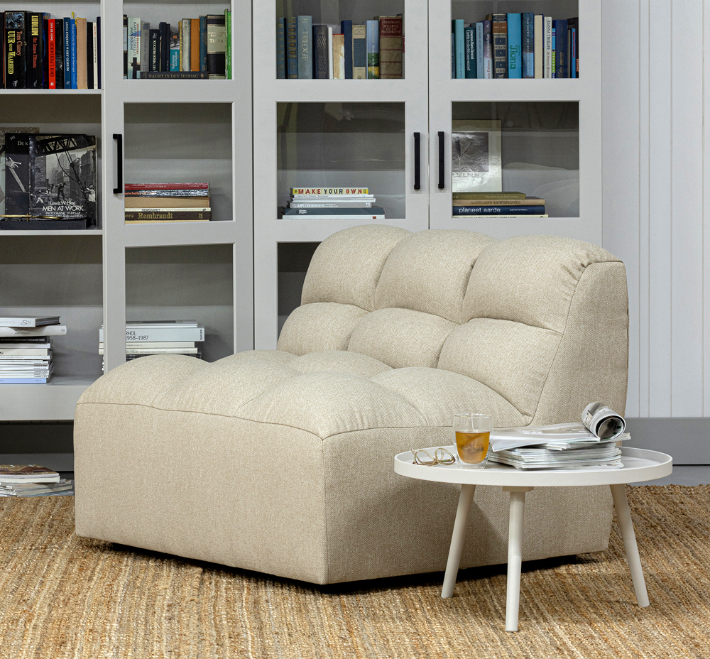 woood SESSEL Design Sofa PEPPER sand beige