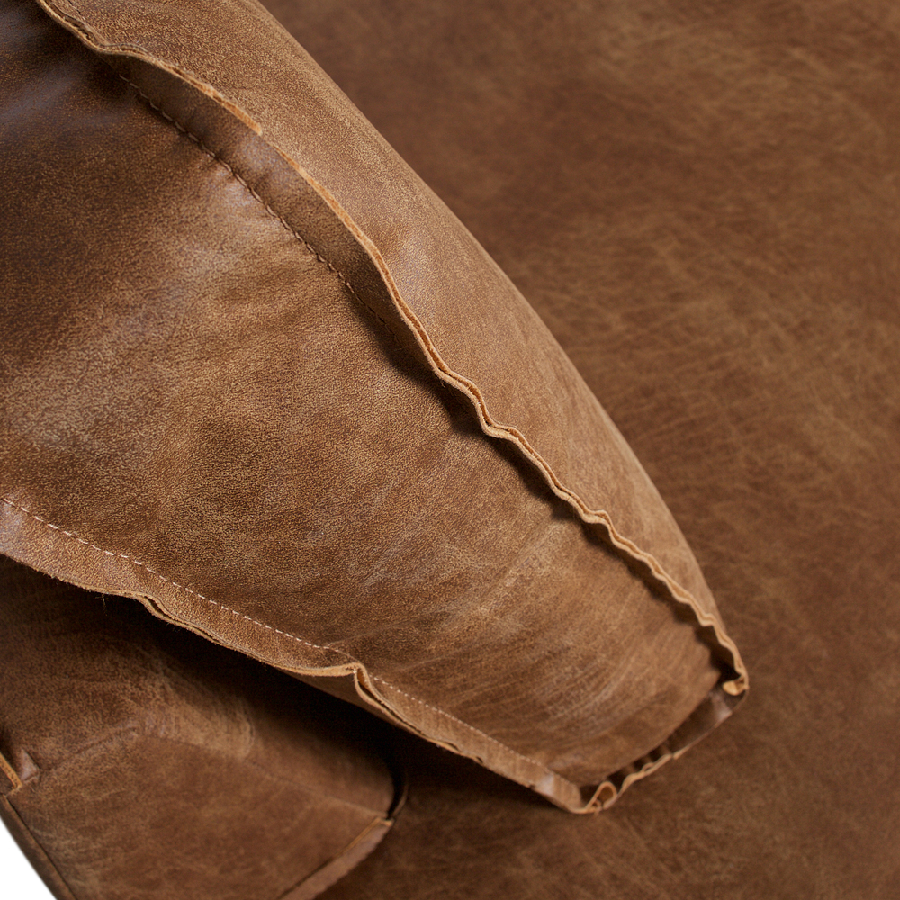 Ecksofa Rodeo recyceltes Leder Cognac