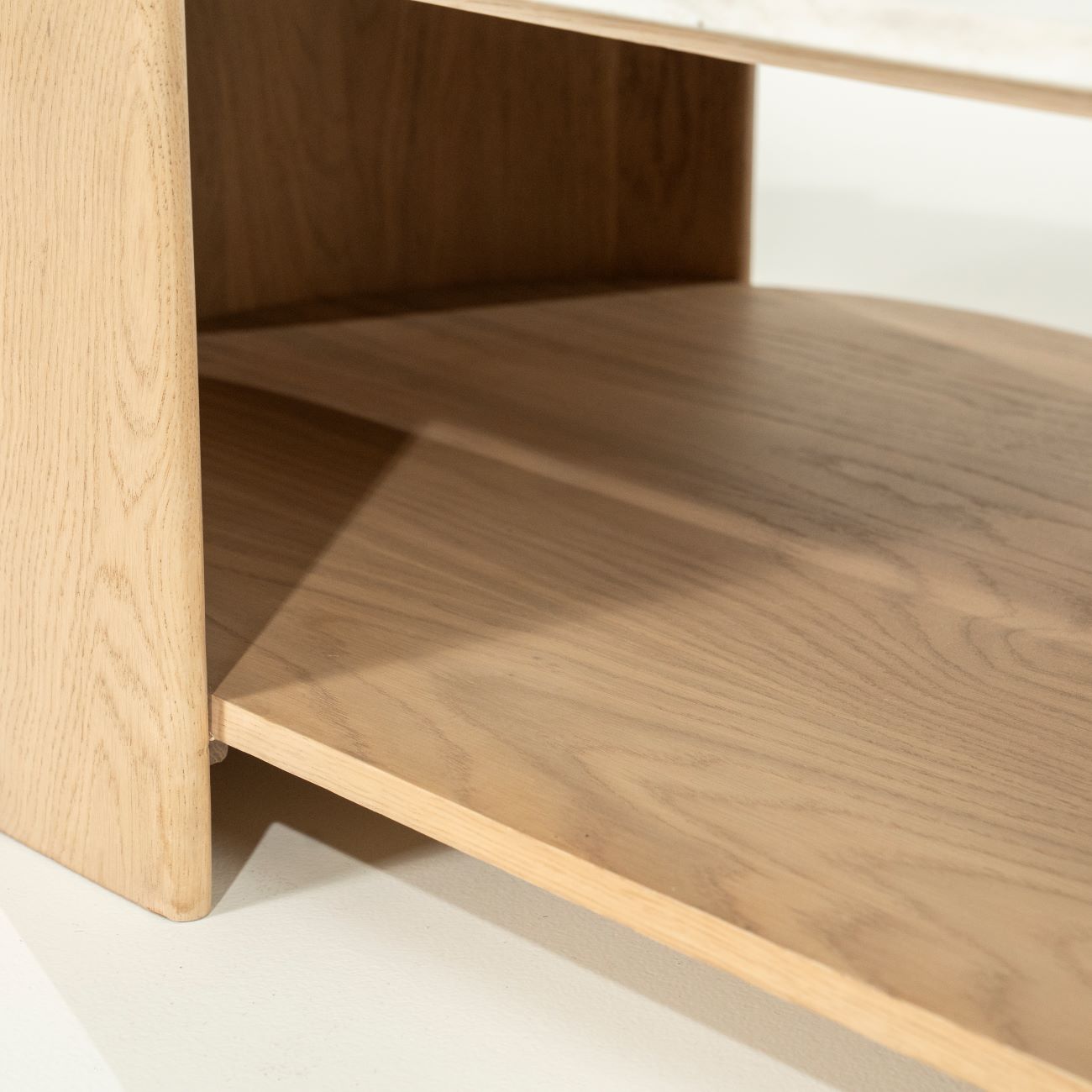 Couchtisch DON Eiche Marmor natur