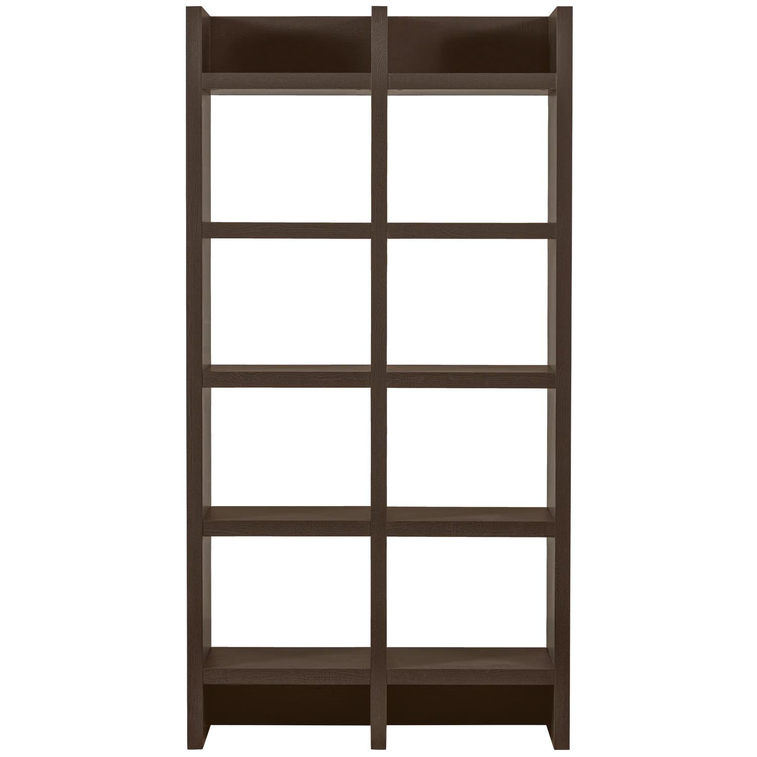 Regal offener Schrank TIMO Double H 195 cm MDF dunkelbraun