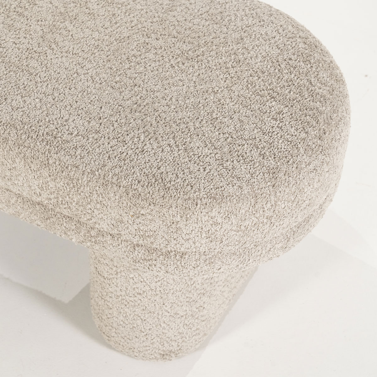 Esstischbank Rama 120 cm Teddystoff taupe Sitzbank