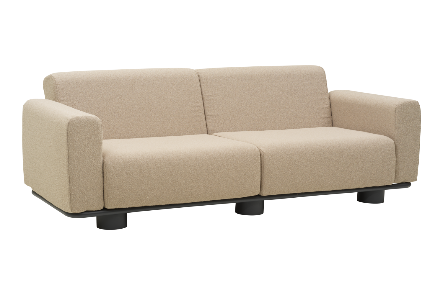 2,5 Sitzer Gartensofa Lounge Sofa Bolster Teddy beige