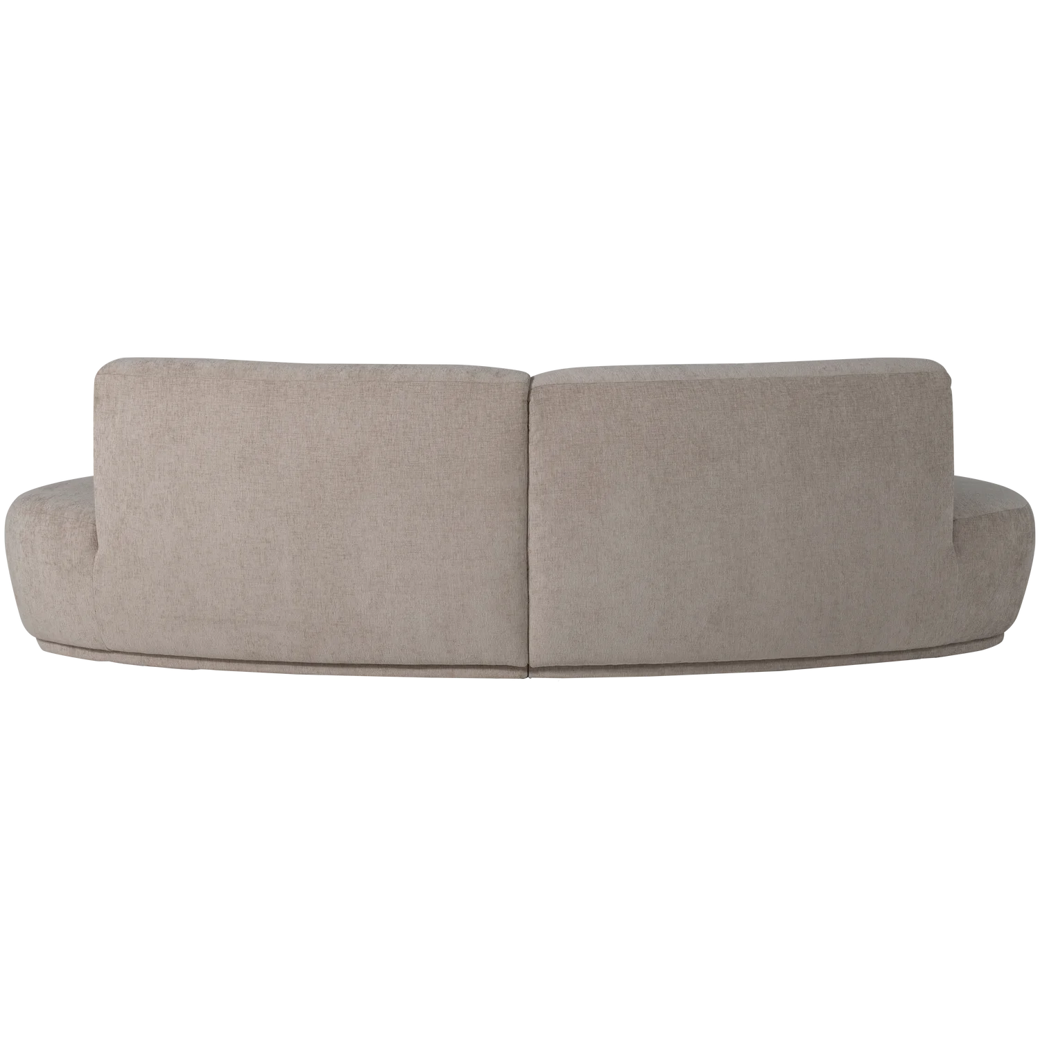 4 Sitzer Sofa BATAVIER halbrund Velvet Melange sandfarben