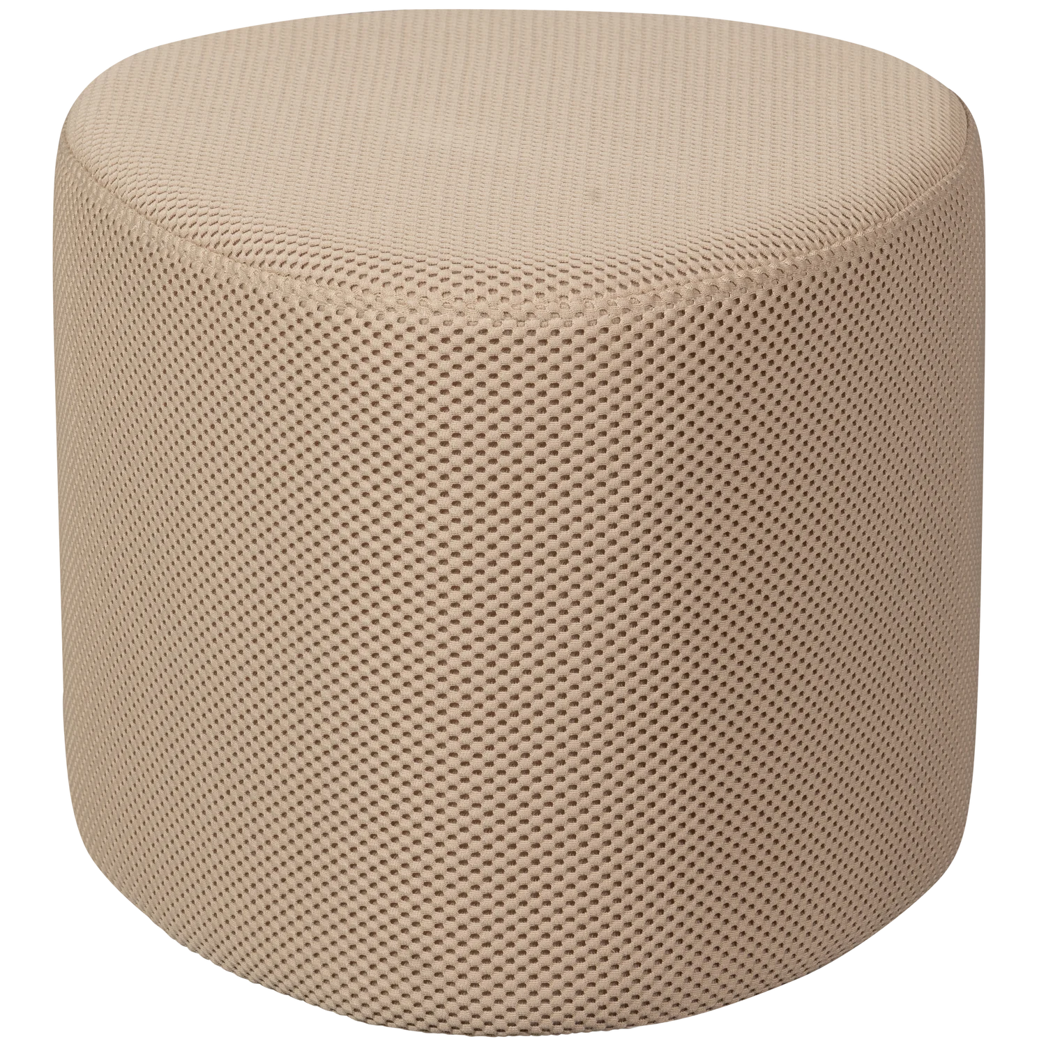 Pouf PUUK 60 x 47 cm Hocker Sitzhocker Gittergewebe natur