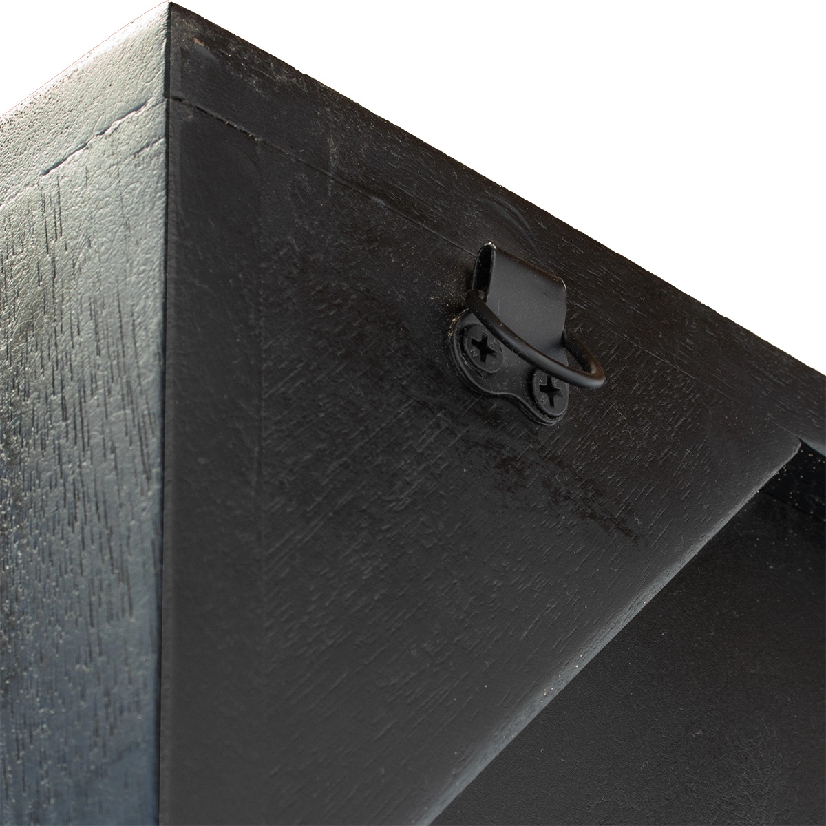 Wandschrank Mala H 200 cm Mangoholz schwarz Regal