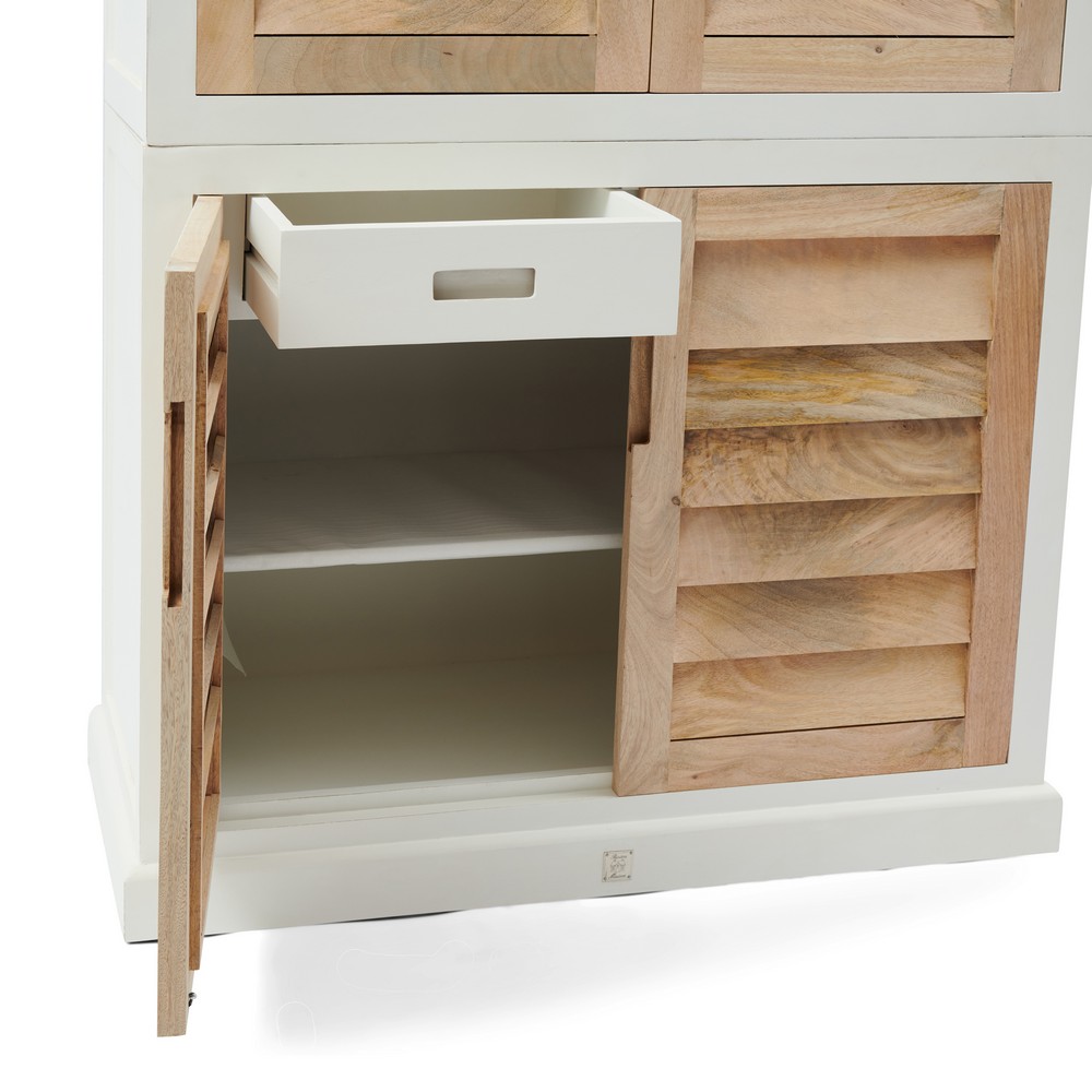 Rivièra Maison Kleiderschrank PACIFICA natur weiß 