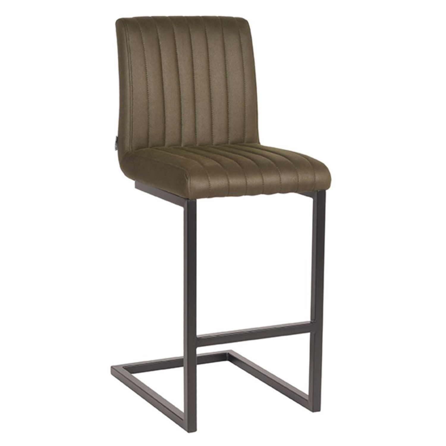 Barhocker HUGO Microfaser armygrün SH 66 cm