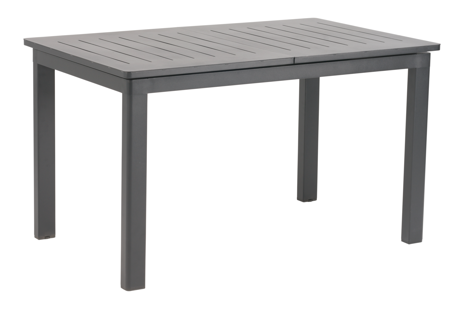 Gartentisch LOMMA anthrazit ausziehbar 132 bis 192 x 80 cm Aluminium