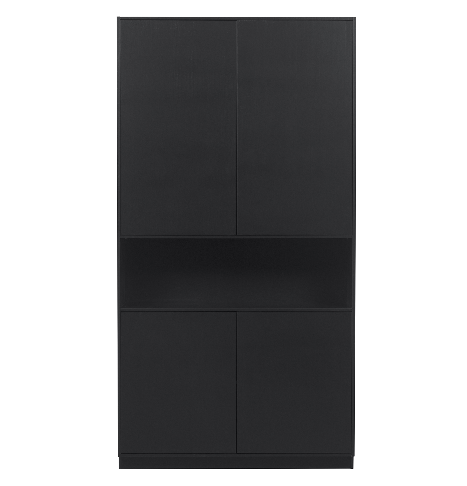 woood Schrank Finca H 210 cm Schrank Kiefer schwarz