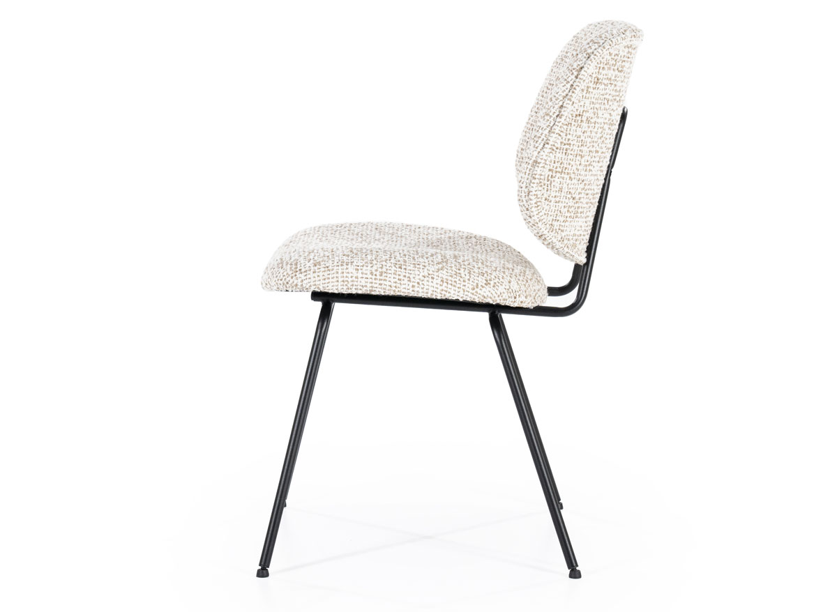 Esszimmerstuhl Jon beige Stoff Maywood
