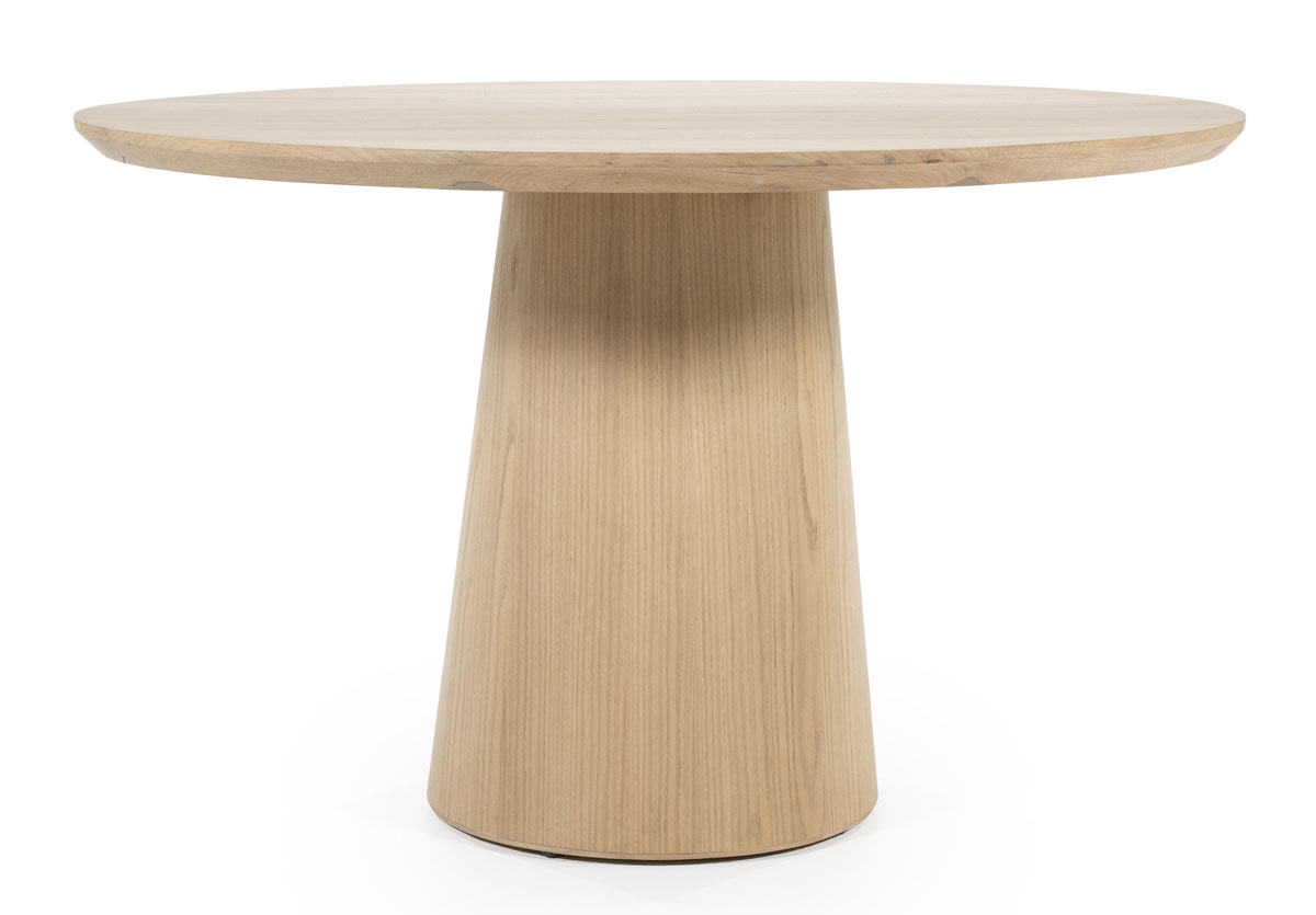 Esstisch Nola rund 130 cm MDF Eiche