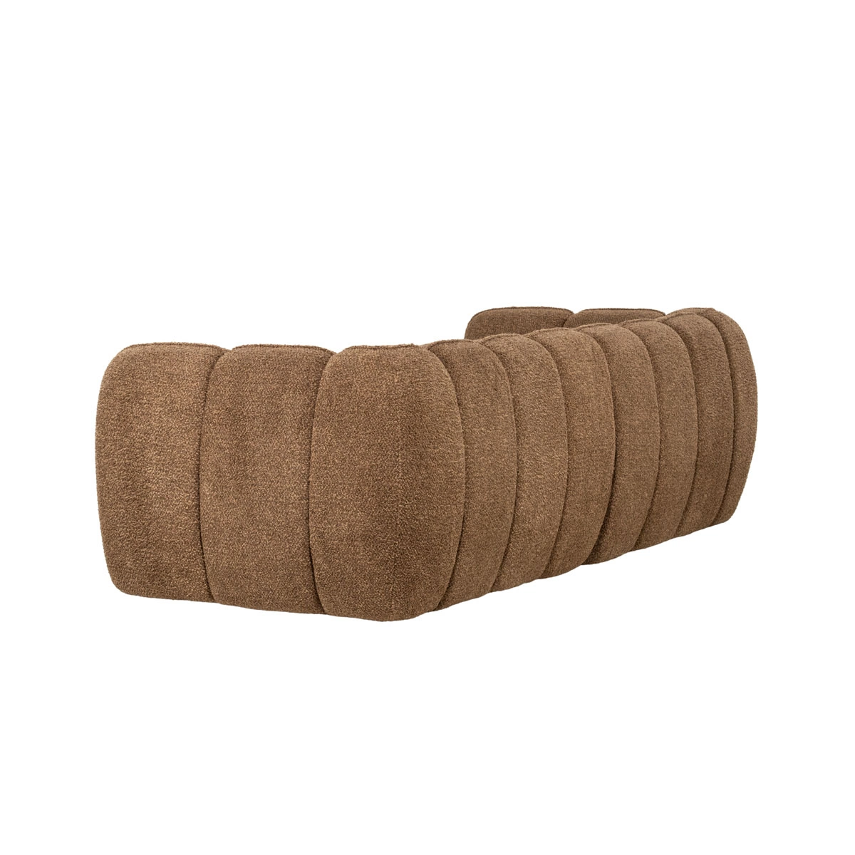 BY-BOO Sofa Cubetto braun 220 cm Stoffbezug