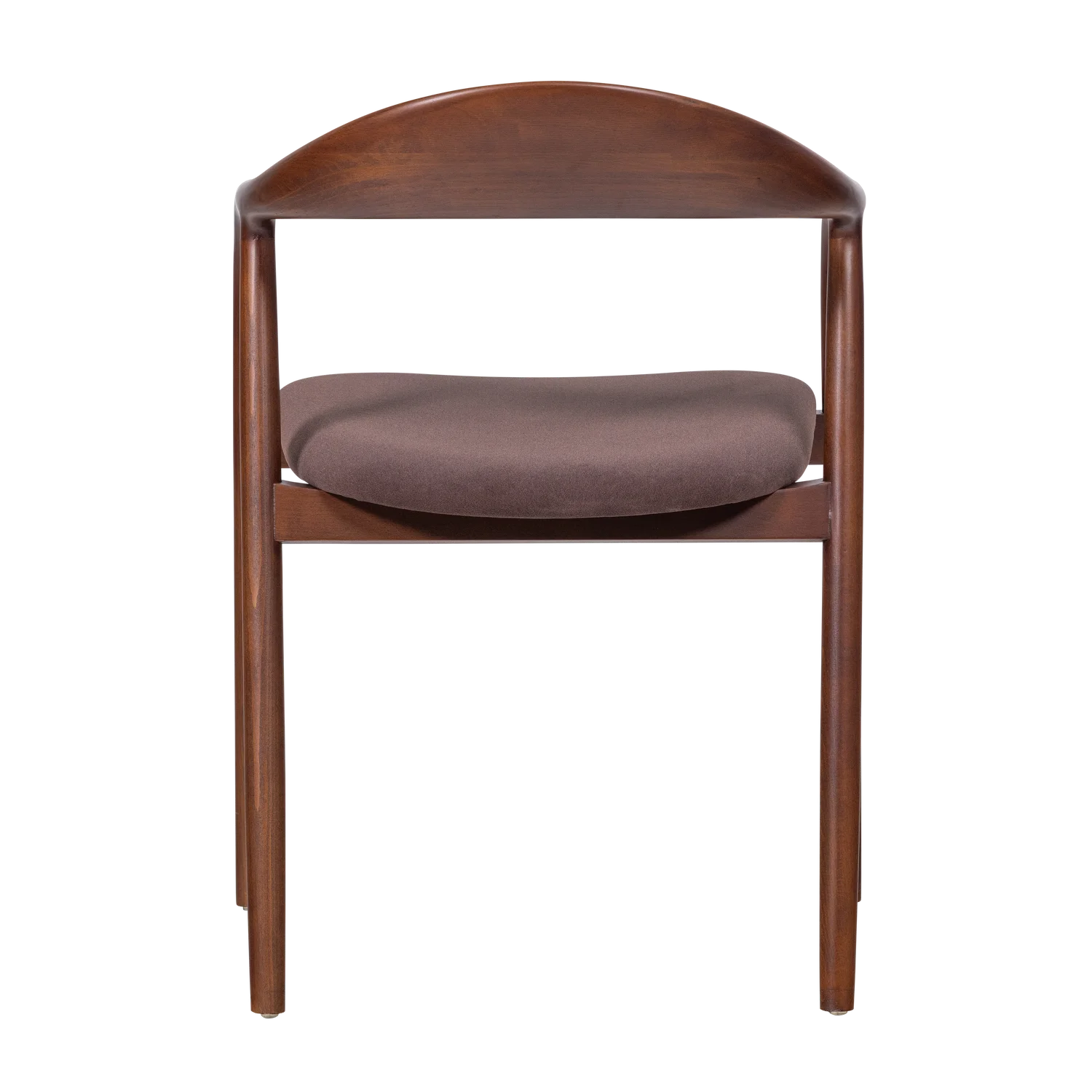 2er Set Armlehnstuhl BRAN Buche Samt braun