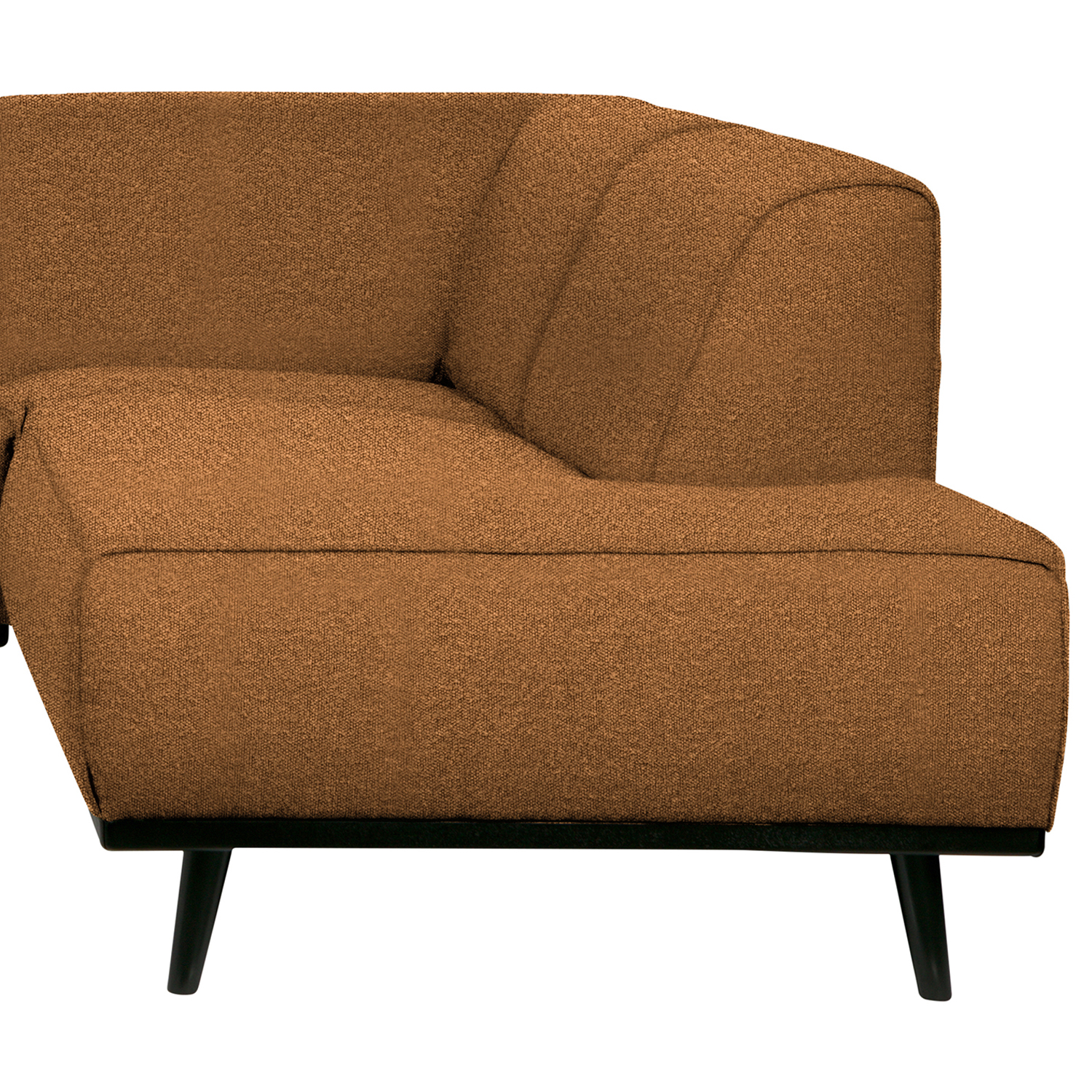 Ecksofa Statement Bouclé butter Longchair rechts