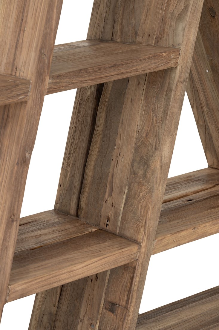 DTP Home Bücherregal Zorro H 200 cm Teak Massivholz Regal Schrank