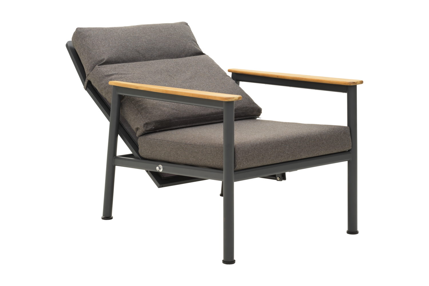 Gartensessel Gartenstuhl Gordon Soft Dawn mit Kissen Aluminium anthrazit