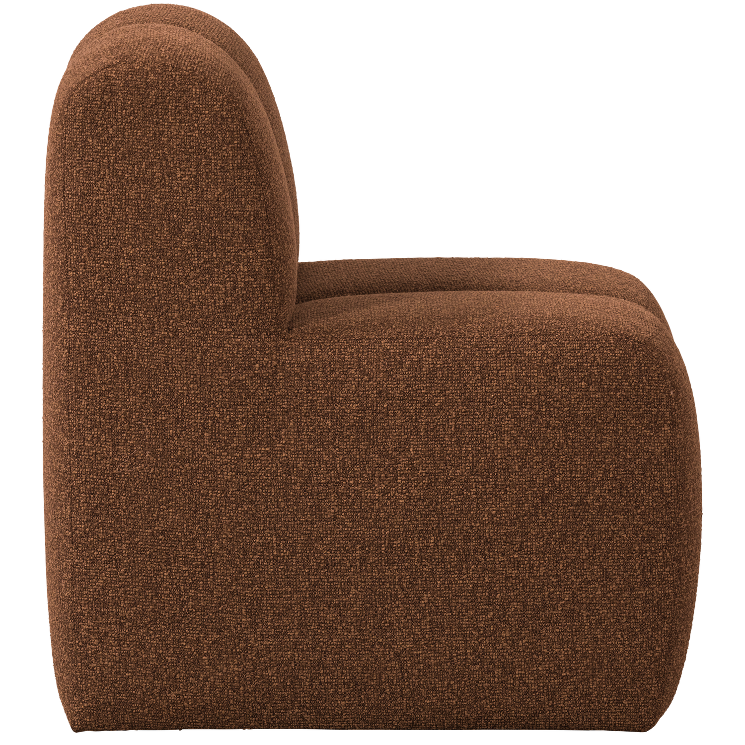 Esszimmerbank Eckbank MOJO 84 cm Element Bouclé rost melange