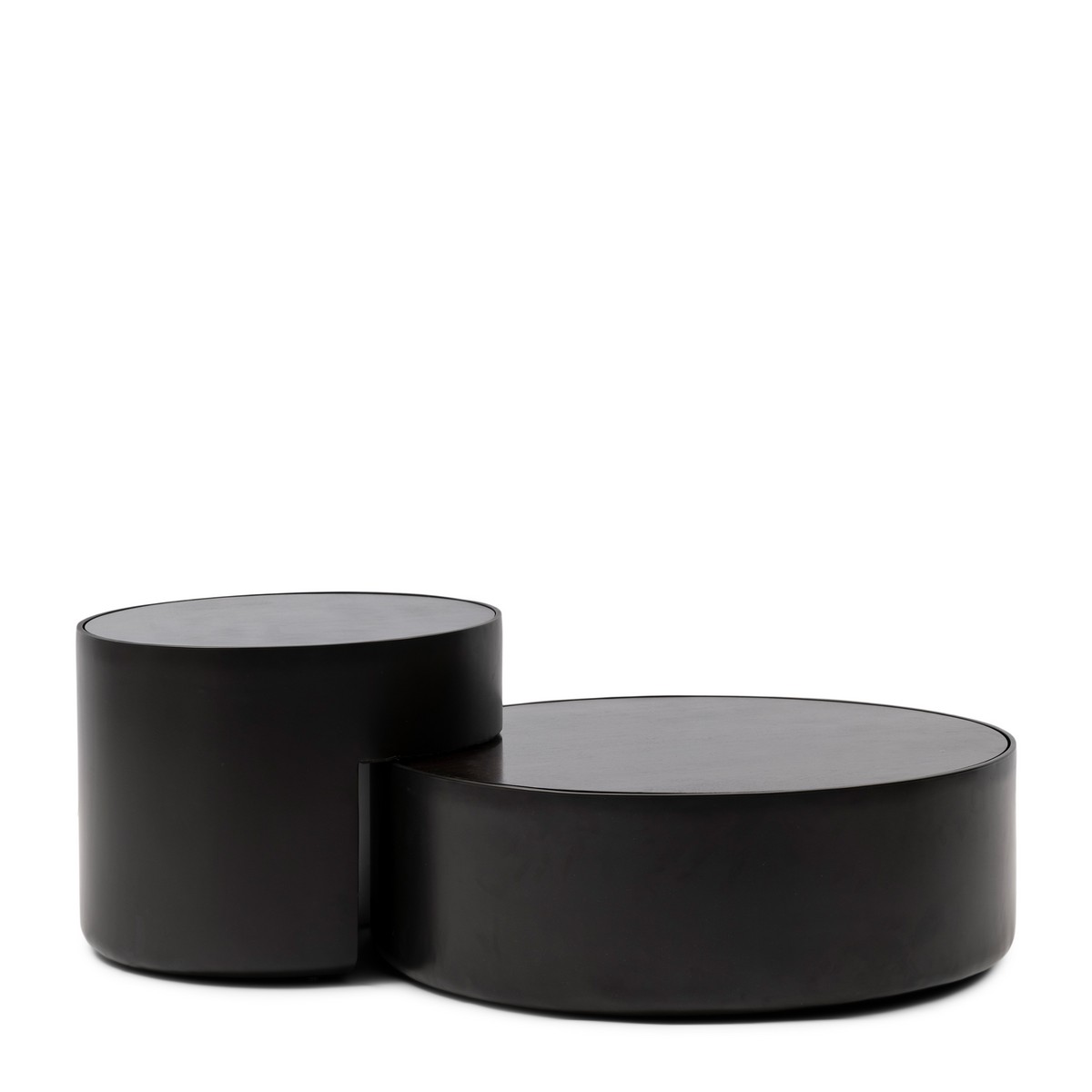  Rivièra Maison Couchtisch Hollywood Hills Schwarz – Set aus 2 Tischen  