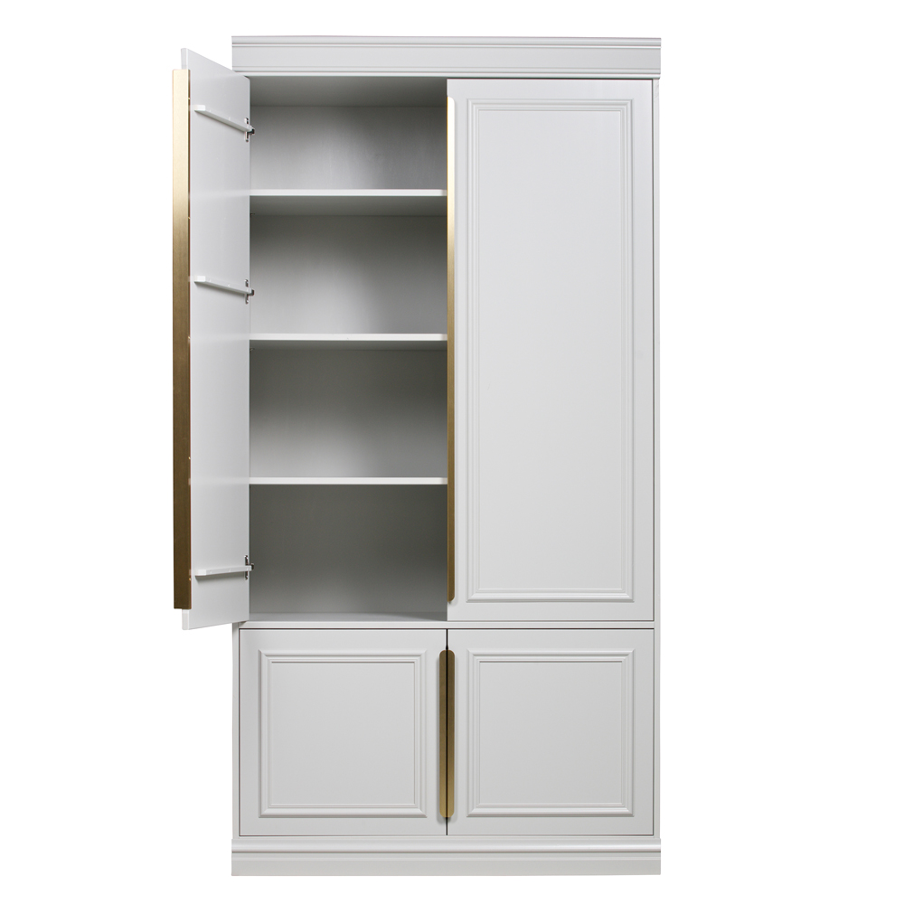 Schrank Organize Kiefer hellgrau Kleiderschrank