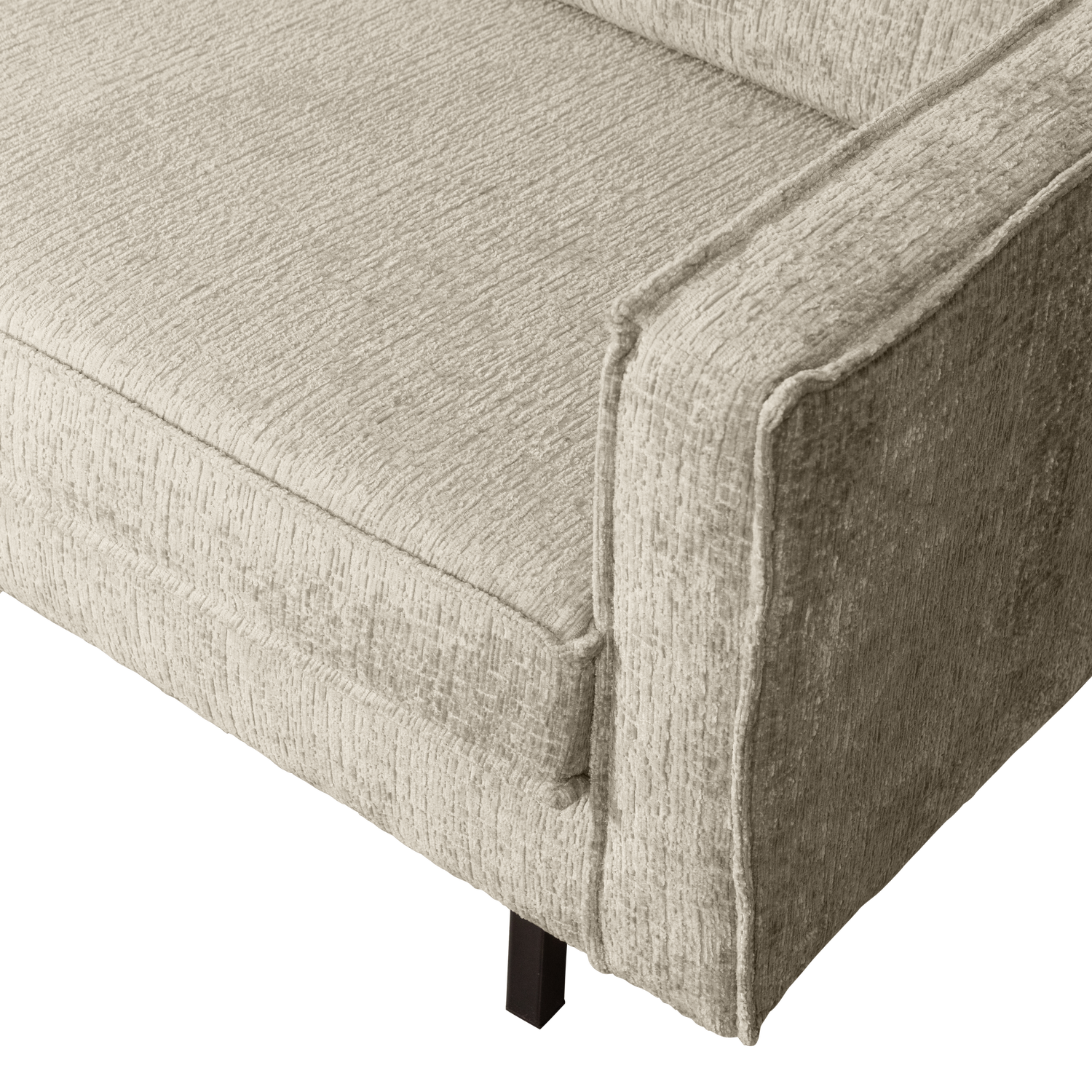 Eckgarnitur Rodeo Struktur Samt wheatfield Couch Sofa Ecksofa Longchair links