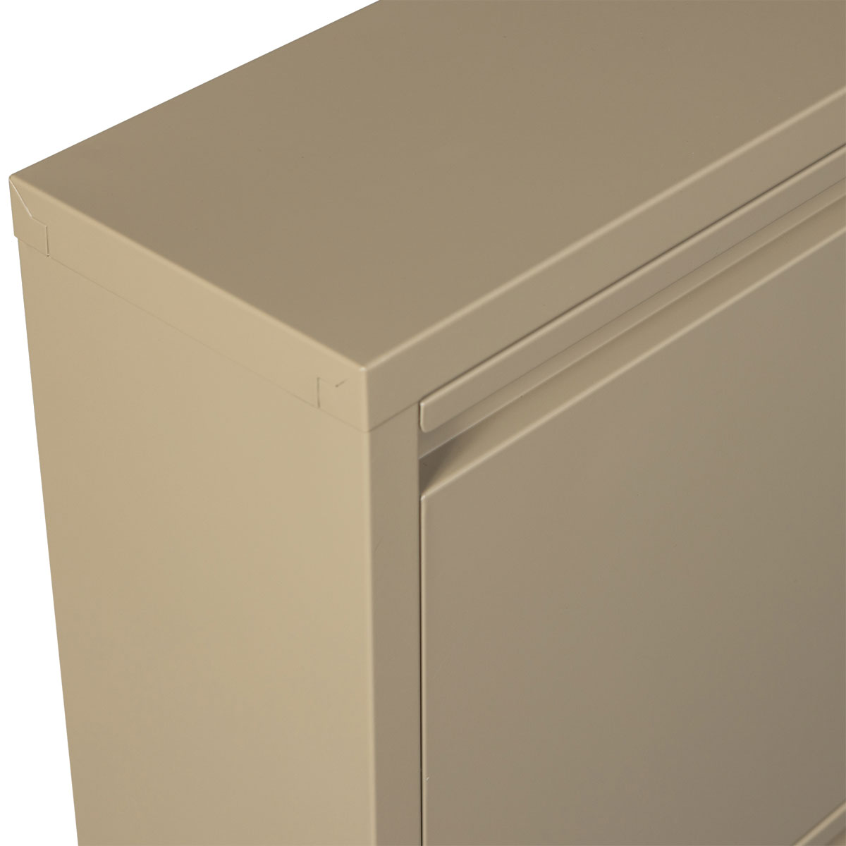 woood Schuhschrank SABINE B 66 cm Metall sandfarben