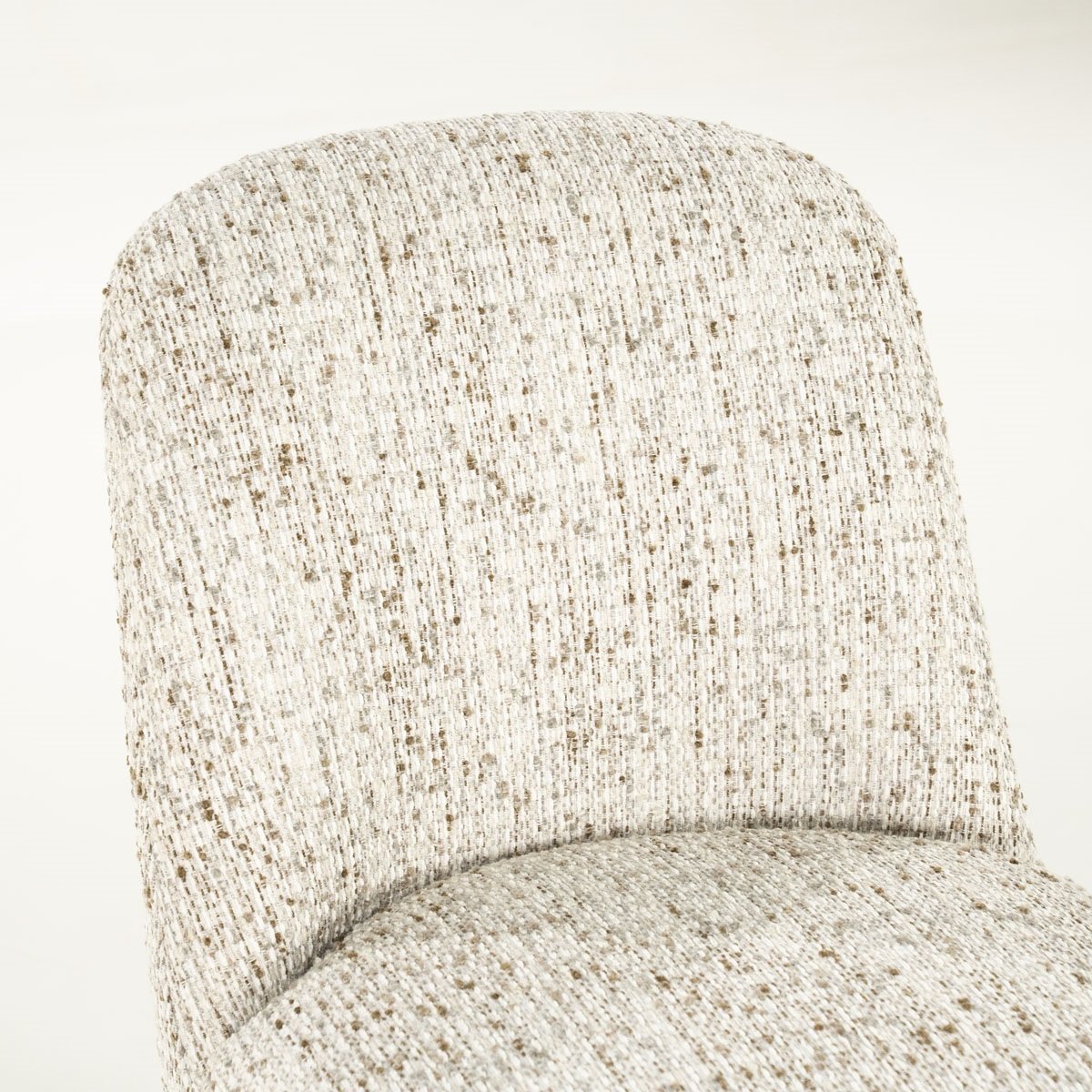 Esszimmerstuhl Tobias Vierfußstuhl Metall Stoff beige