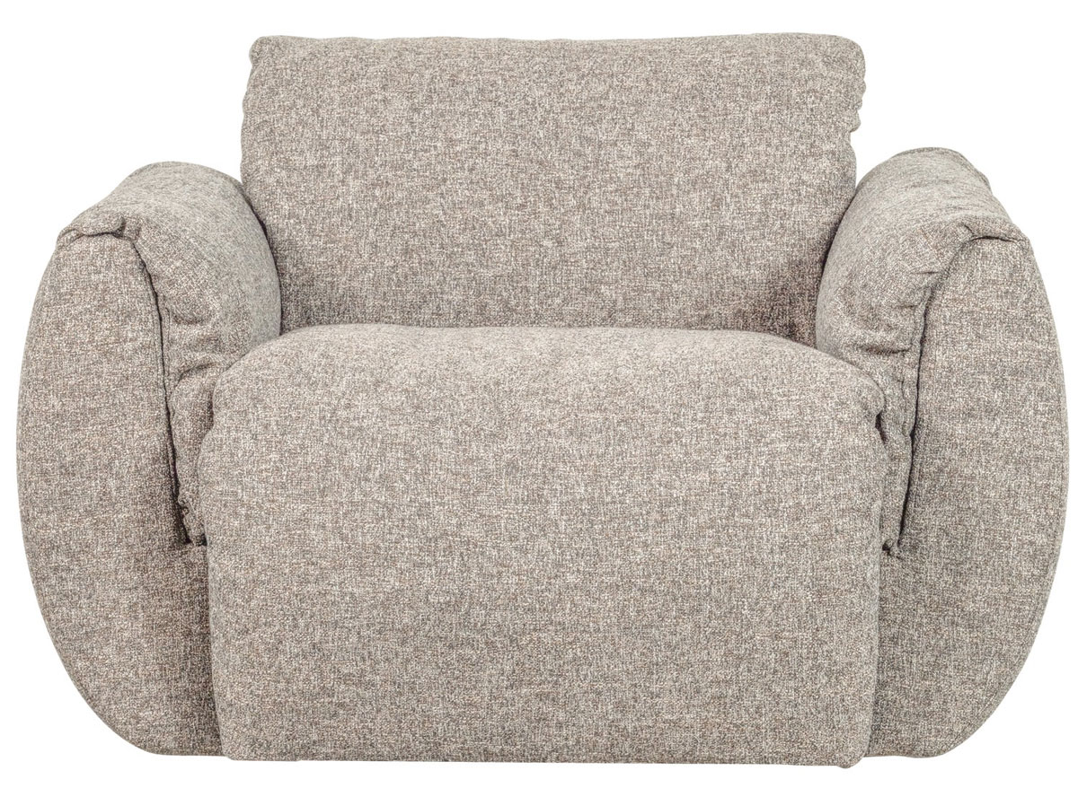 Sessel BAGGY drehbar Webstoff natur melange