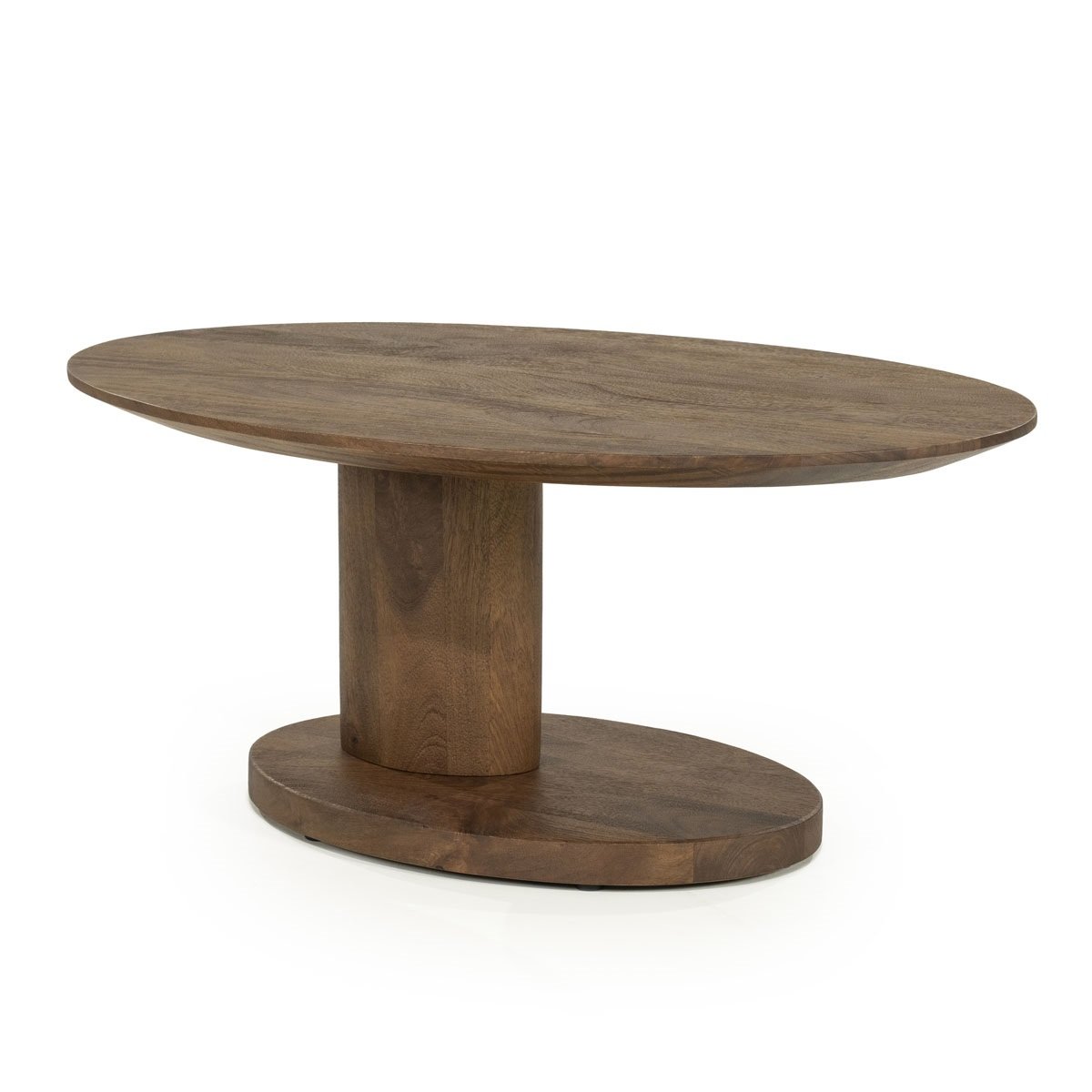 Couchtisch Novia oval 90 x 60 cm Mangoholz Sofatisch Beistelltisch