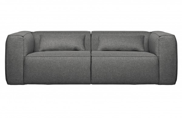 WOOOD 3,5 Sitzer Sofa Bean mittelgrau