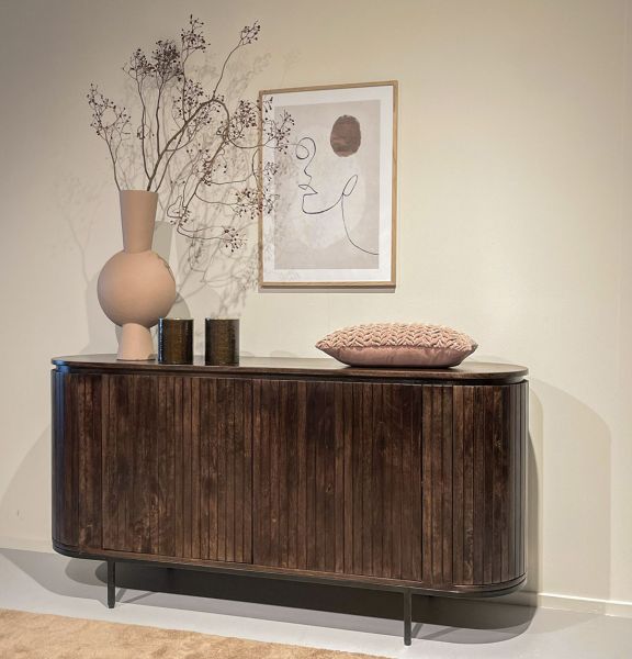 RETRO CHIC Sideboard Noor 170 cm Mango Holz braun