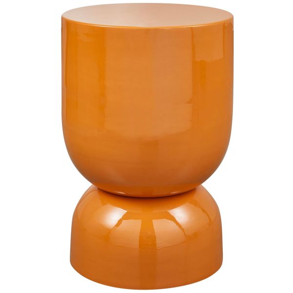 woood Beistelltisch HEKLA Ø 32 cm Metall orange