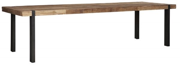 DTP HOME Esstisch Beam 300 x 100 cm recyceltes Teakholz Metall