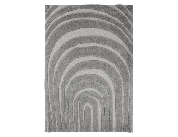 Teppich Maze 230 x 160 cm grau Baumwolle Carpet