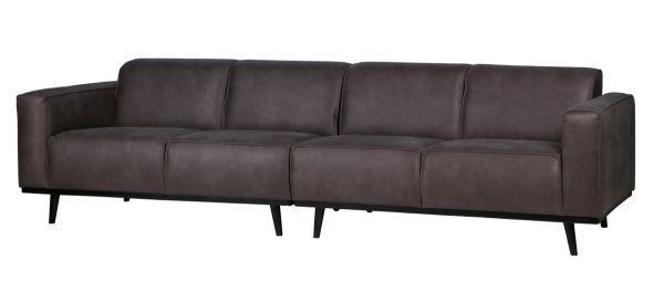4 Sitzer Sofa STATEMENT Eco Leder grau