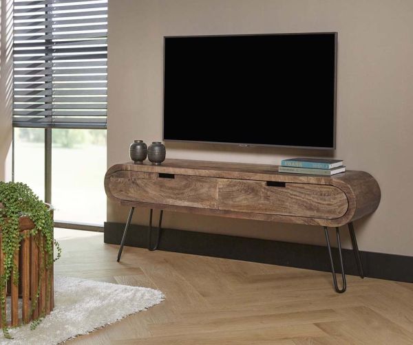 TV Möbel Lowboard BALOU 135 cm Mango Holz